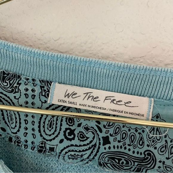 Free People Fall For You Thermal Henley Aspen Sky Size XS - Picture 3 of 8